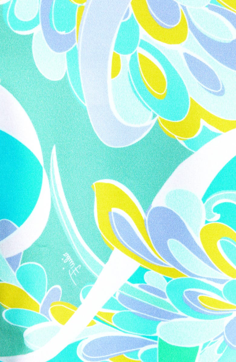 Emilio Pucci Lily Print Triangle Bikini Top, Alternate, color,