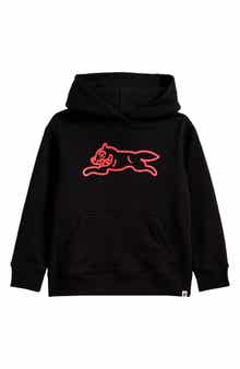 Kids' Orion Running Dog Logo Cotton Graphic Hoodie