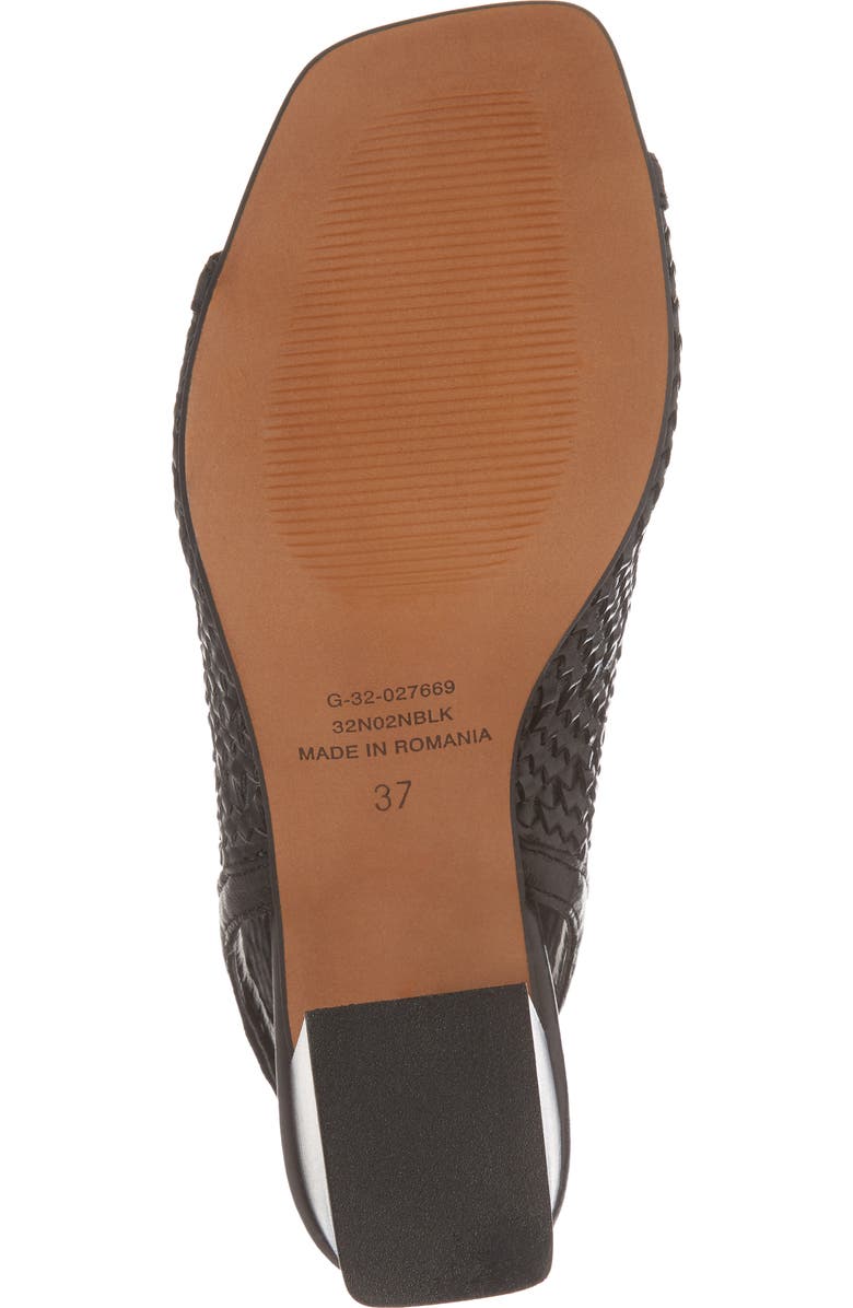 Topshop Nifty Woven Flared Heel Sandal, Alternate, color,