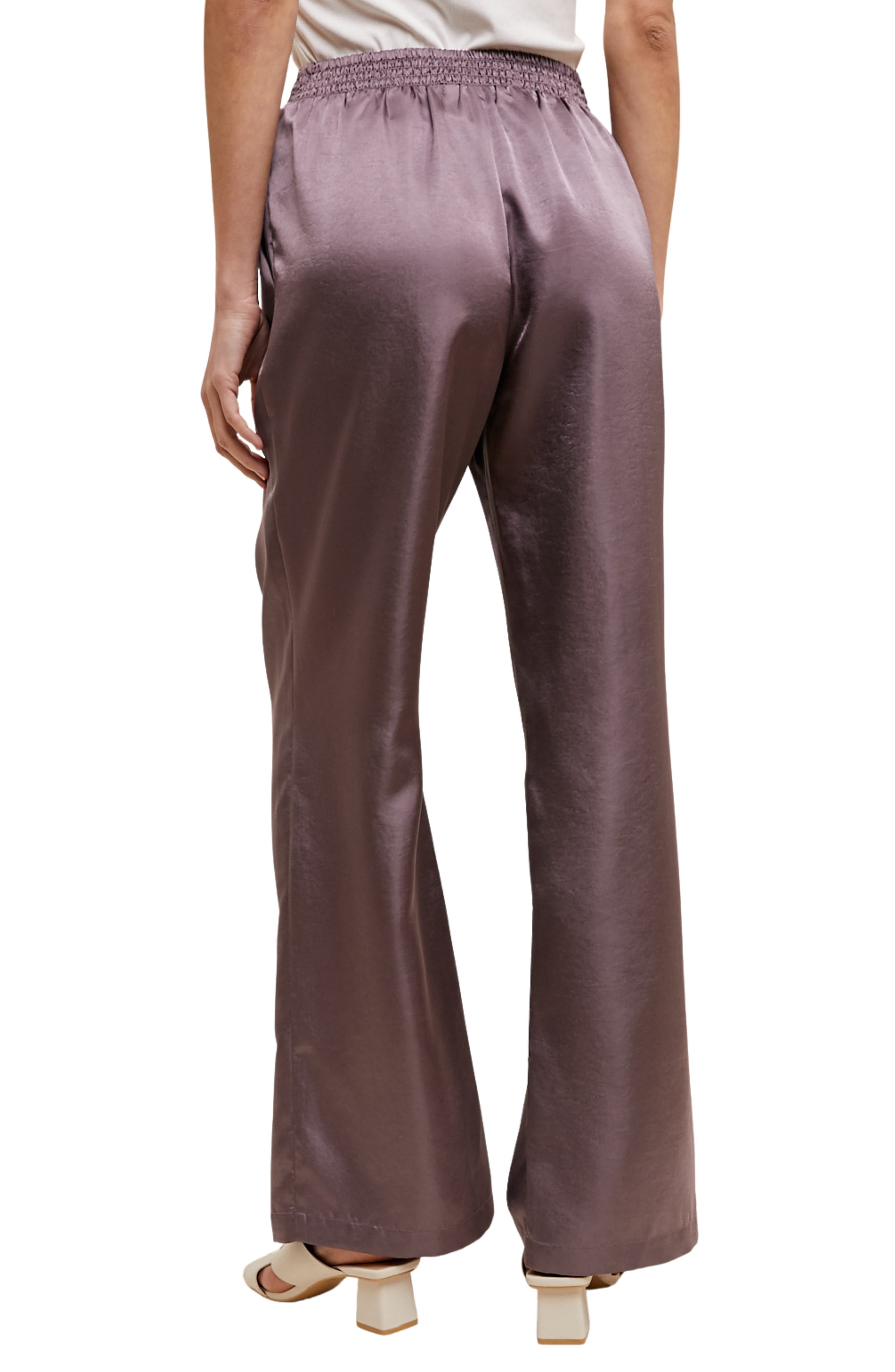Satin Wide Leg Pants - image 2