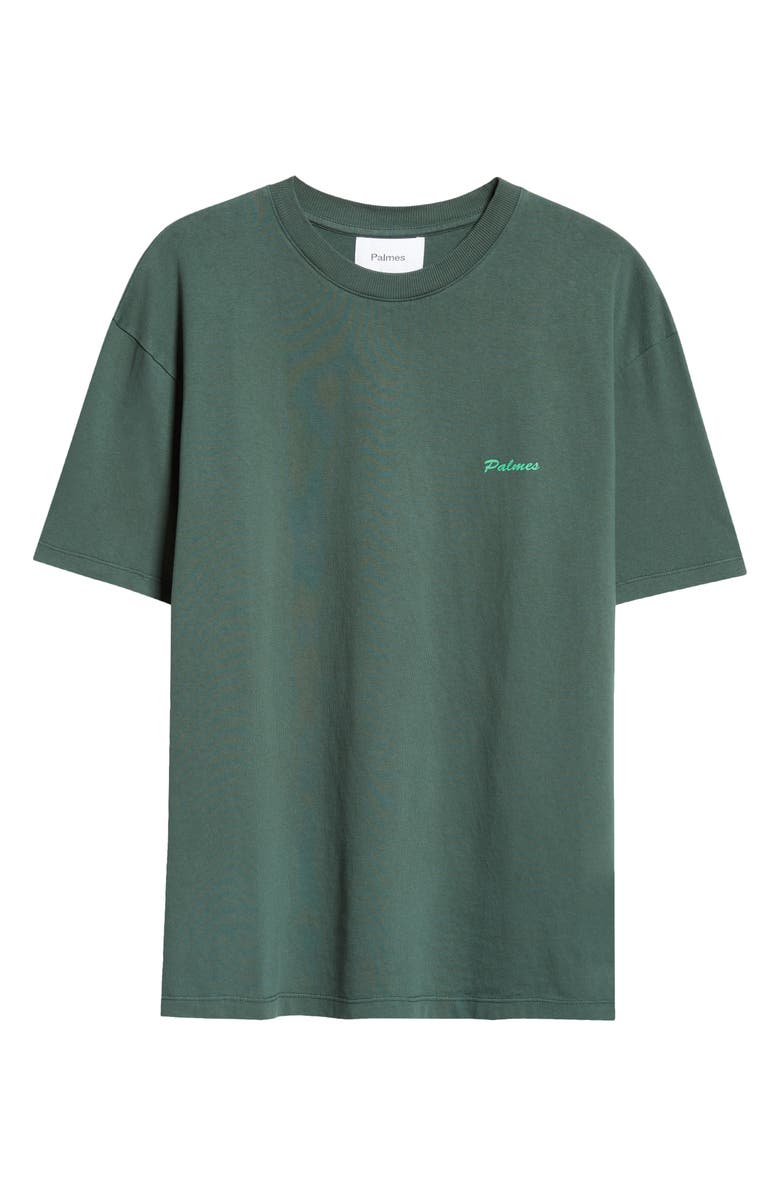 PALMES Cotton Logo T-Shirt, Alternate, color, Dark Green