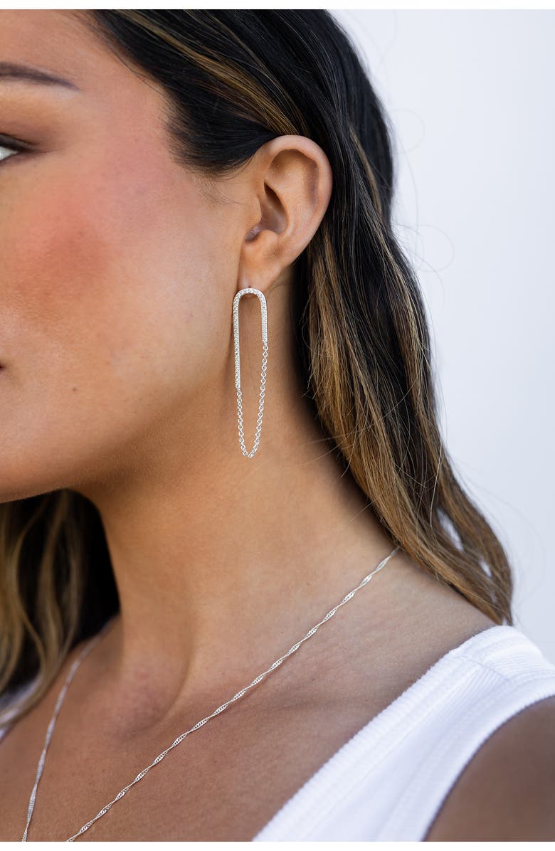 MIRANDA FRYE Jolene Crystal Chain Drop Earrings, Alternate, color,