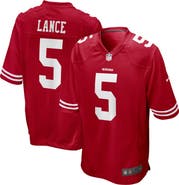 Nike Men's Nike Trey Lance Scarlet San Francisco 49ers Game Jersey