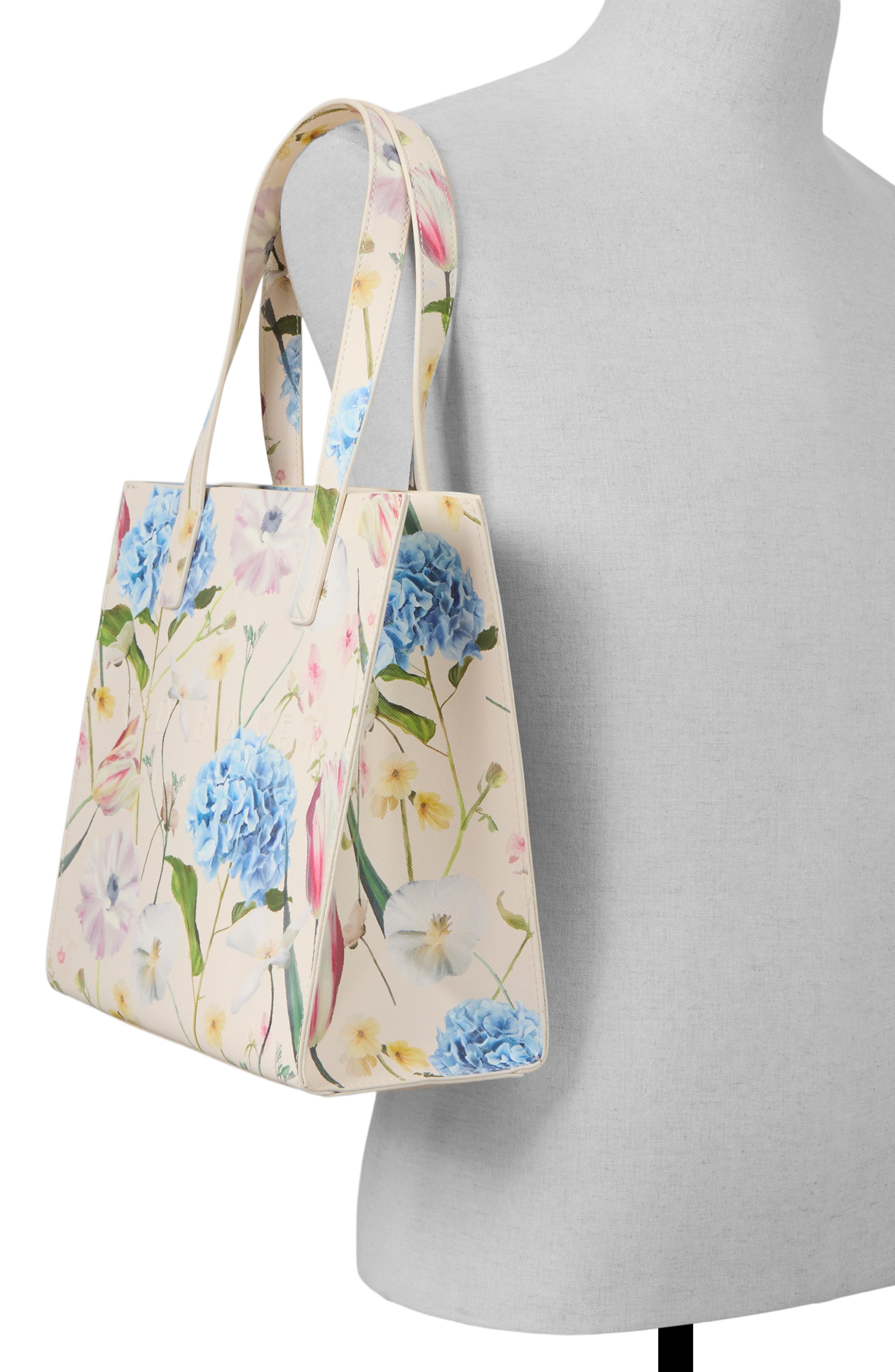 Seacon Croc Embossed Tote, Alternate, color, PASTEL MULTI