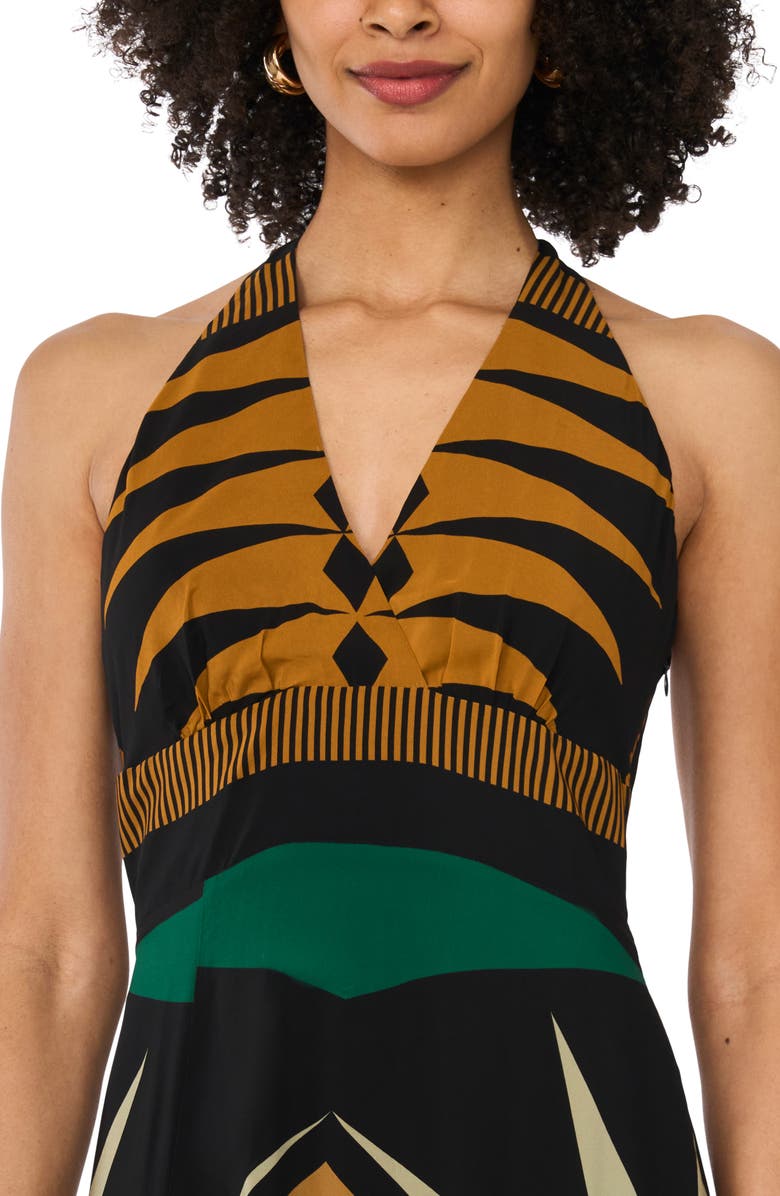 Vince Camuto Mixed Print Racerback Midi Dress, Alternate, color, 
