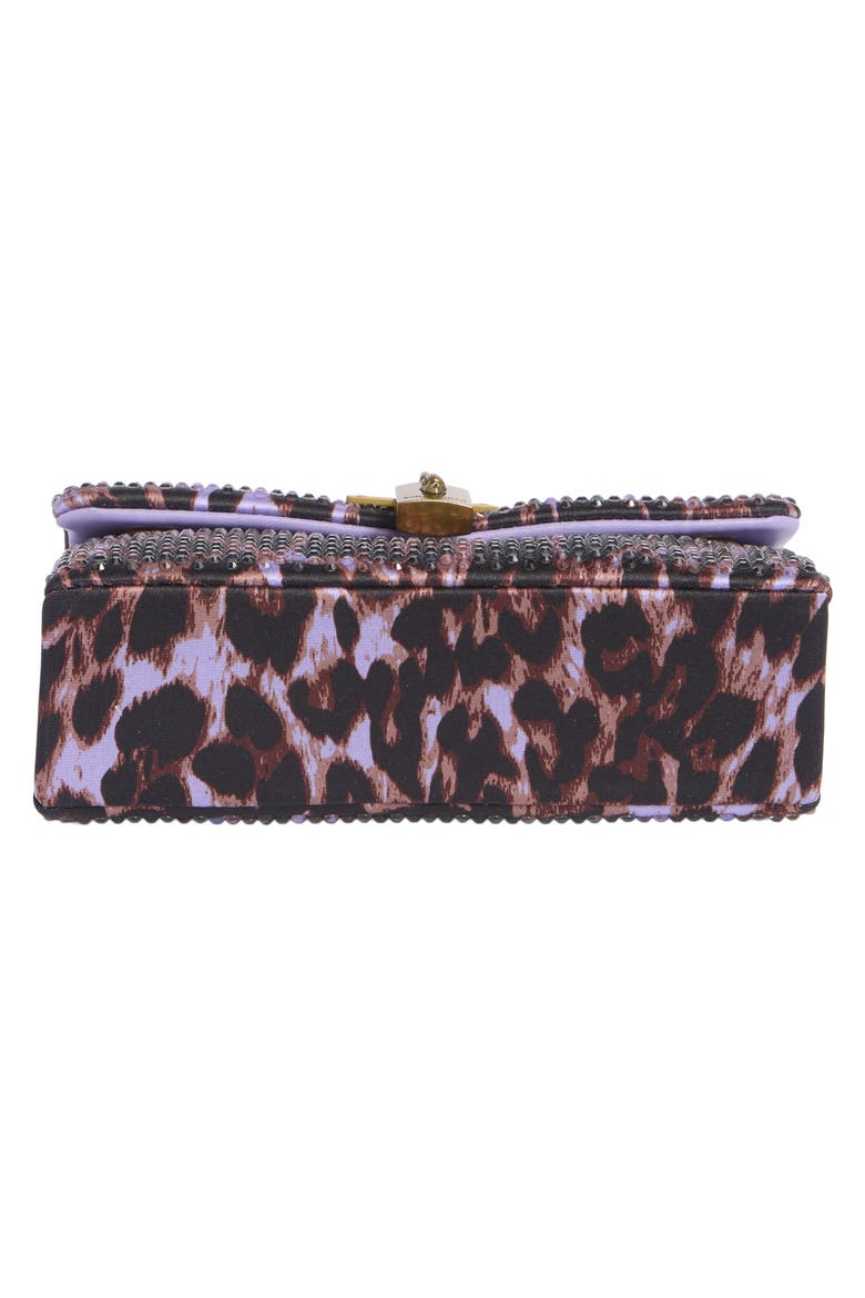 Mini Brixton Crystal Satin Crossbody Bag, Alternate, color, LIGHT/ PASTEL PURPLE