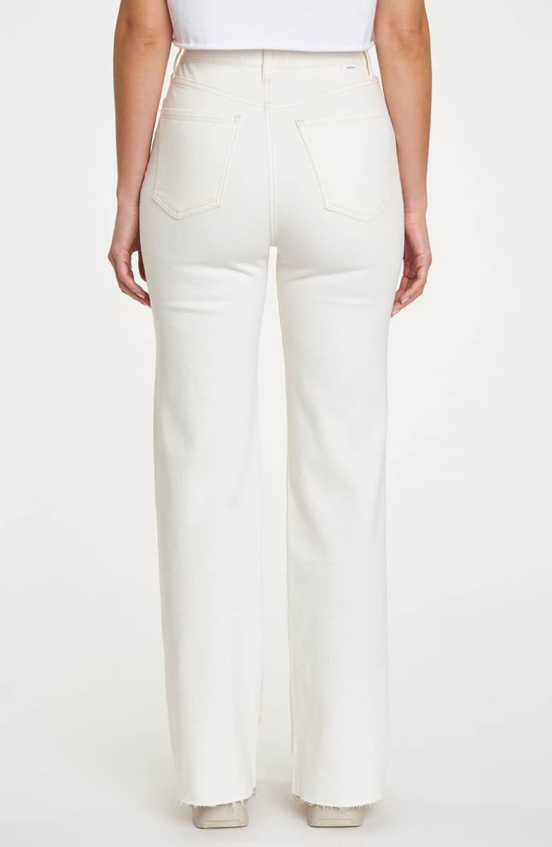 DAZE Far Out Raw Hem Jeans, Alternate, color, Cream