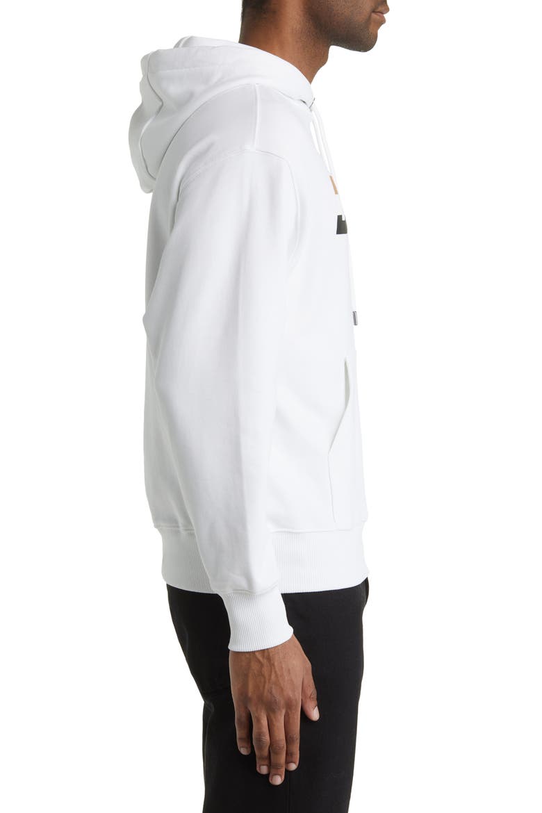 Gender Inclusive Econy 2 Cotton Logo Graphic Hoodie, Alternate, color, WHT