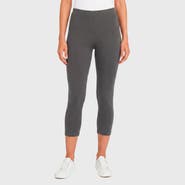 CITY THREADS Women's Soft 100% Cotton Everyday Wear Capri Leggings