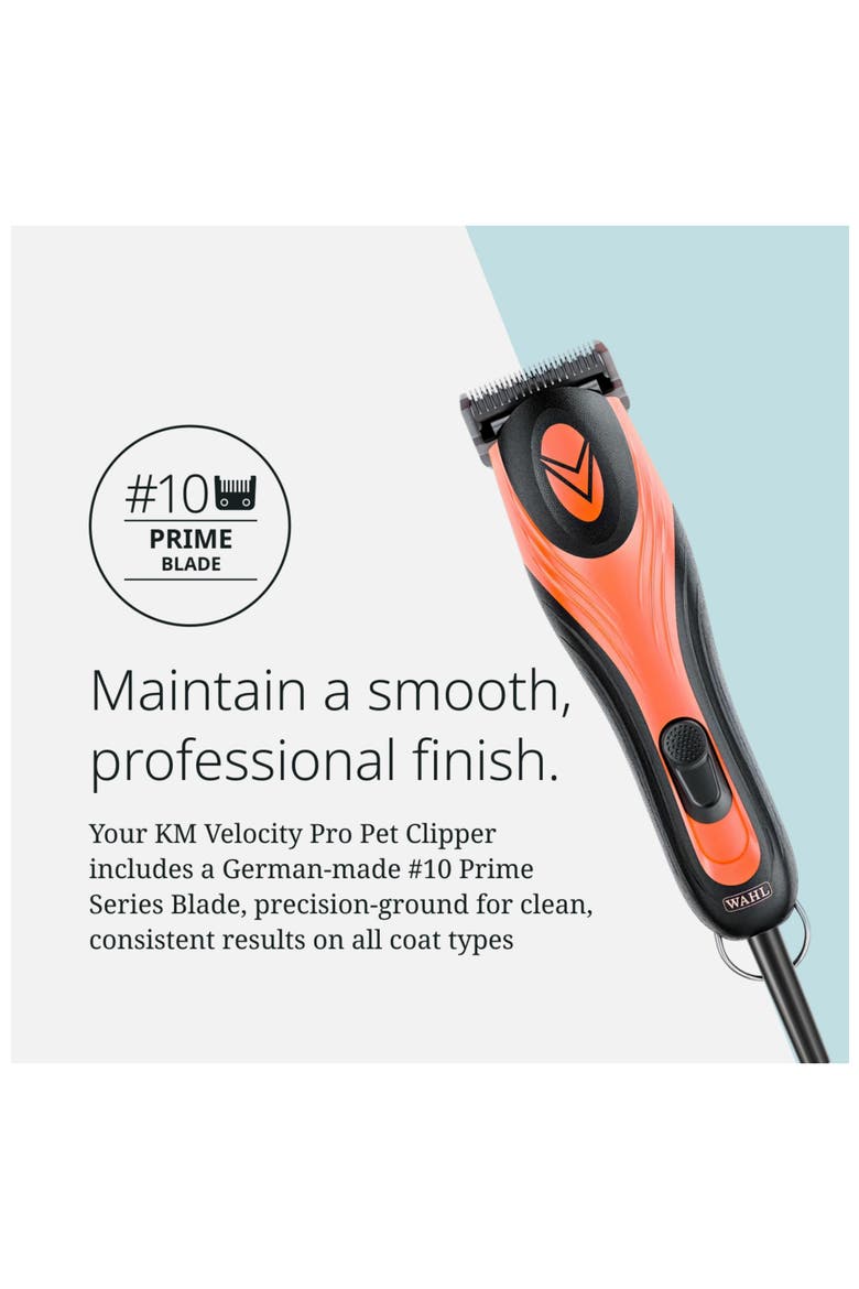 Corded grooming clipper for dogs and cats, Alternate, color, Orange