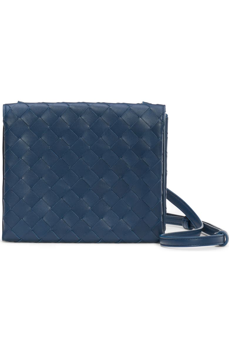 Bottega Veneta Intrecciato Leather Flap Crossbody Bag, Main, color,