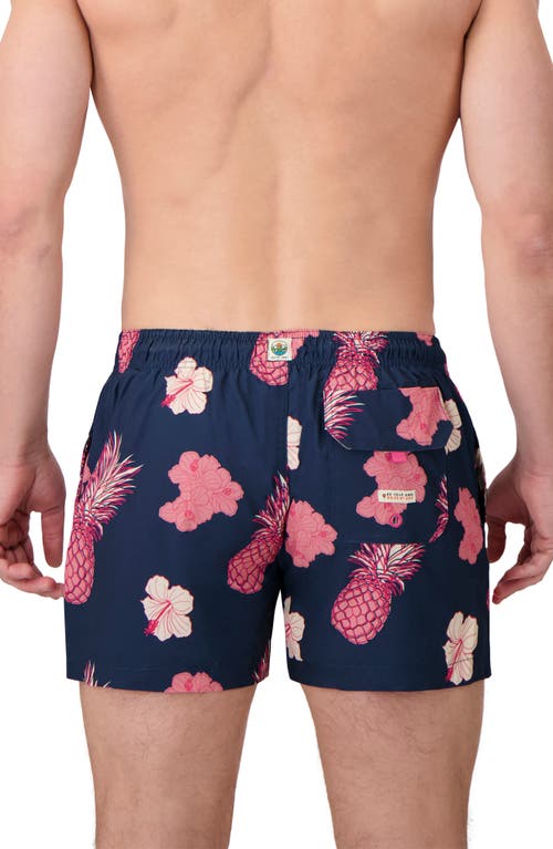 Sunset X Vine Pineapple Print Swim Trunks