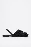 Bimba y Lola Raffia Slingback Ballerina Flats