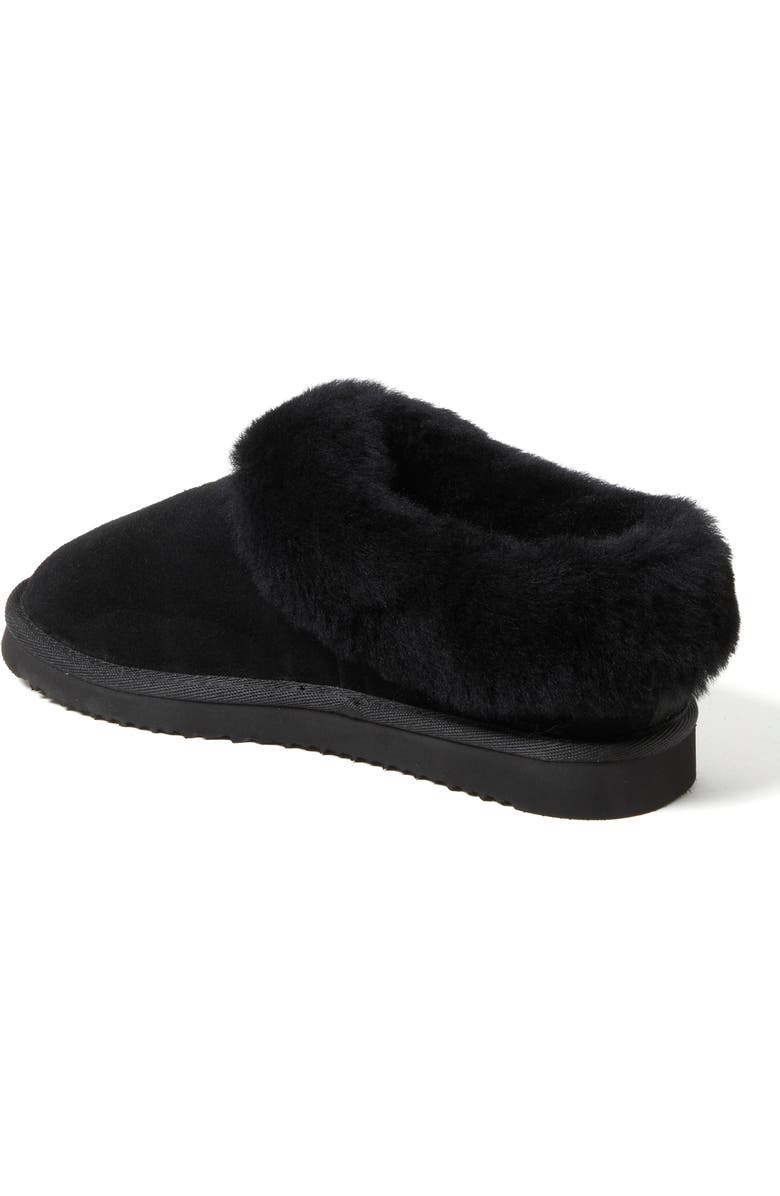 DEARFOAMS Fireside Adelaide Genuine Shearling Clog Slipper, Alternate, color, Black