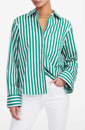 Madewell Poplin Easy Y-Neck Button-Up Shirt