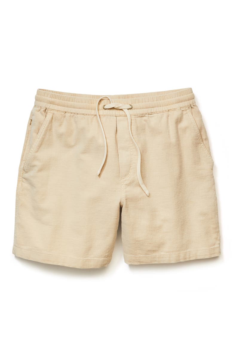 Saturday 6-Inch Drawstring Beach Shorts, Alternate, color, SAND