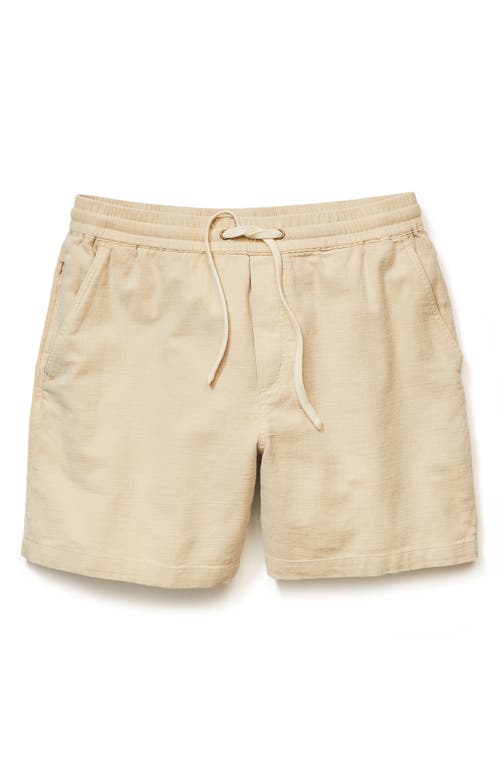 Marine Layer Saturday 6-inch Drawstring Beach Shorts In Neutral