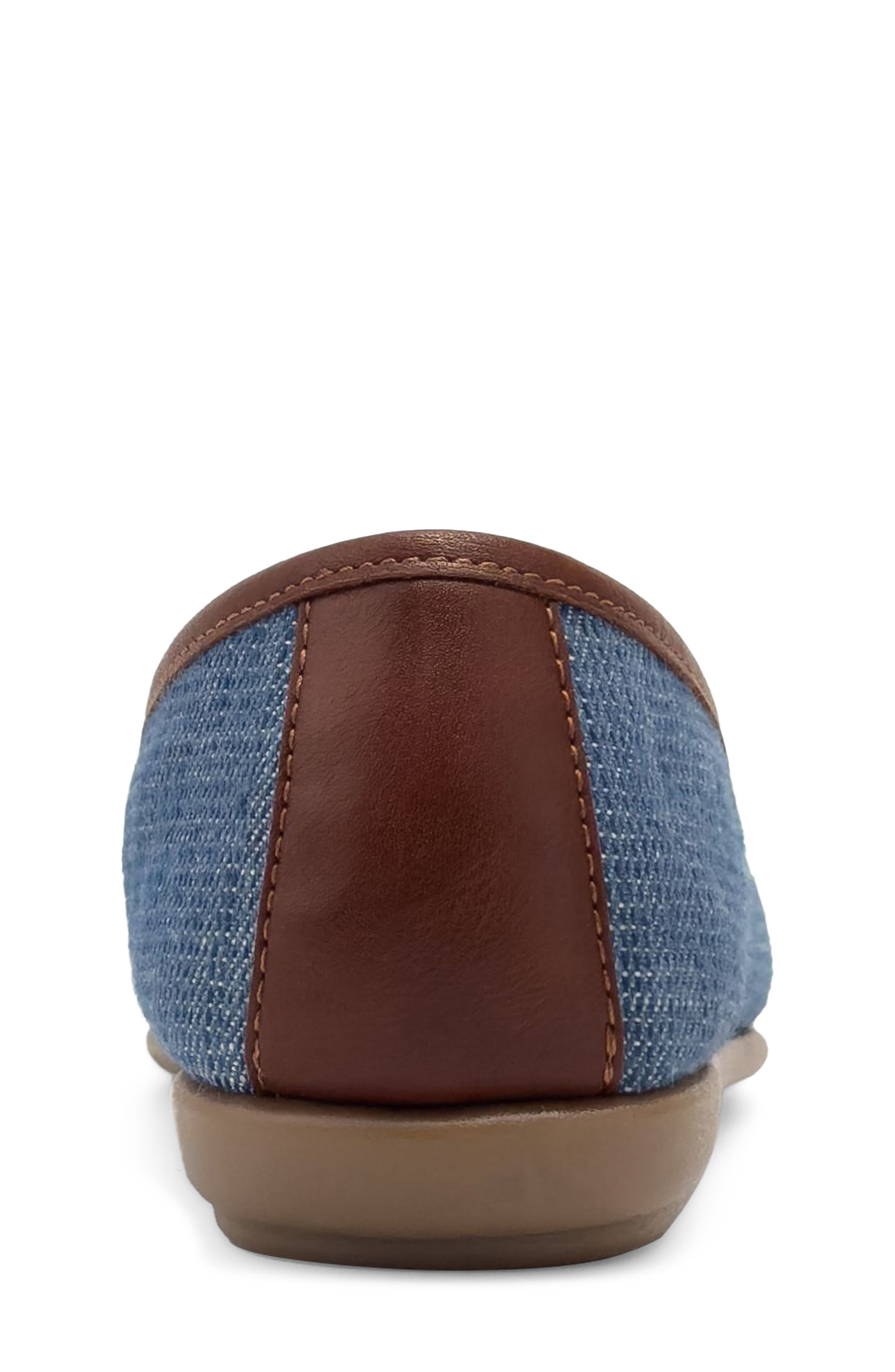 Big Bet Ballet Flat - Wide Width Available, Alternate, color, BLUE/ TAN