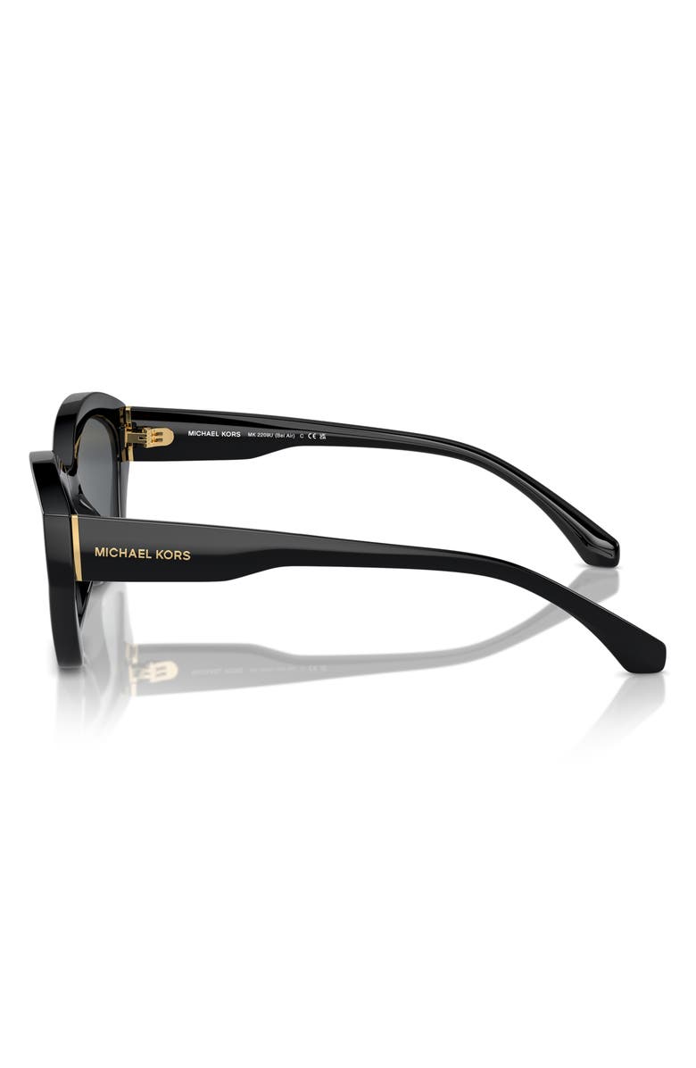 Michael Kors Bel Air 54mm Geometric Sunglasses, Alternate, color, Black