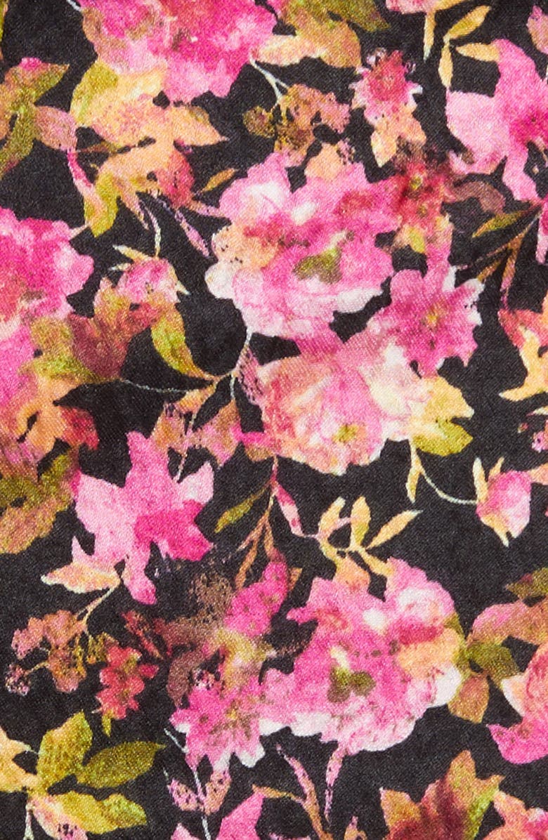 VERO MODA Elly Floral Print Crop Blouse, Alternate, color, Very Berry