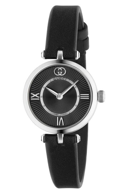 Model 2000 Leather Strap Watch, 24mm