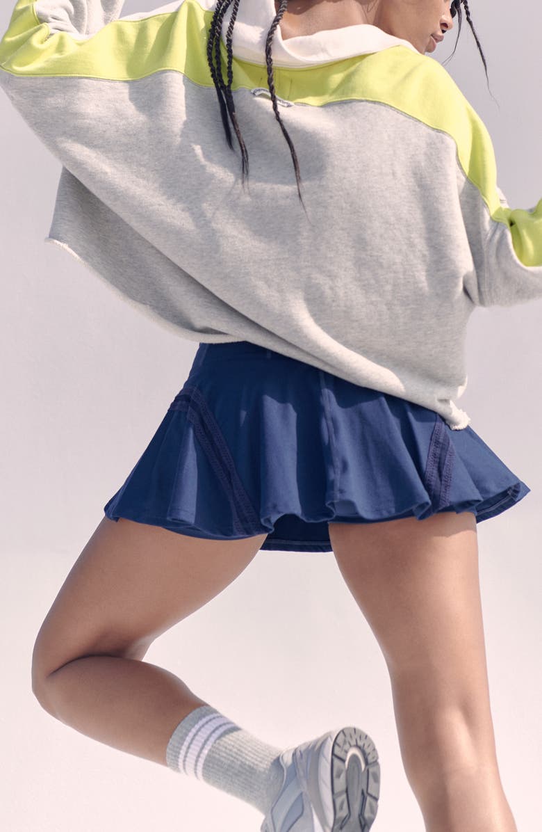 FP Movement by Free People Pleats & Thank You Skort, Alternate, color, Midnight Navy