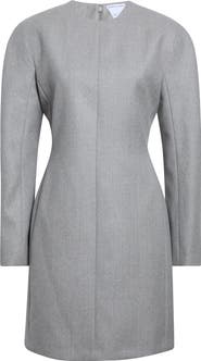 Bottega Veneta Compact Wool Flannel Minidress