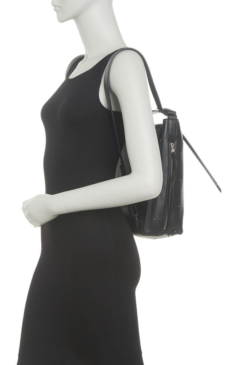 AllSaints Kathi Studded Leather Backpack, Alternate, color,