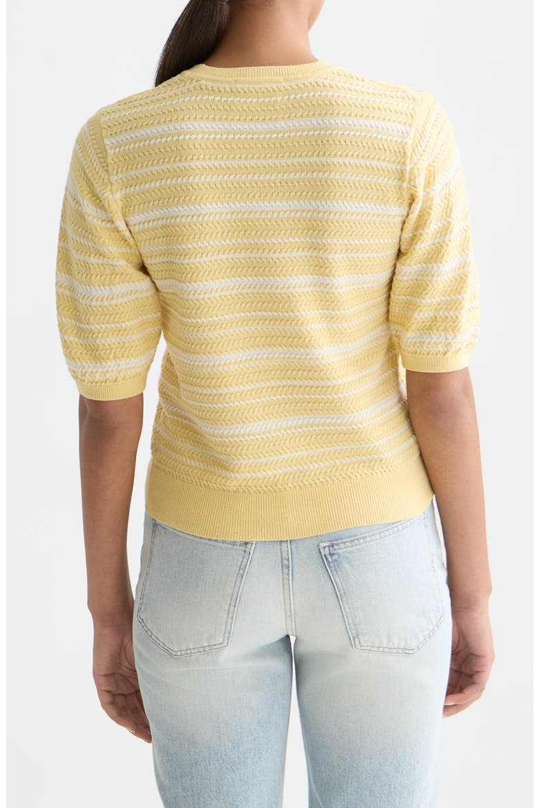 Stripe Puff Sleeve Sweater, Alternate, color, PARSNIP STRIPE