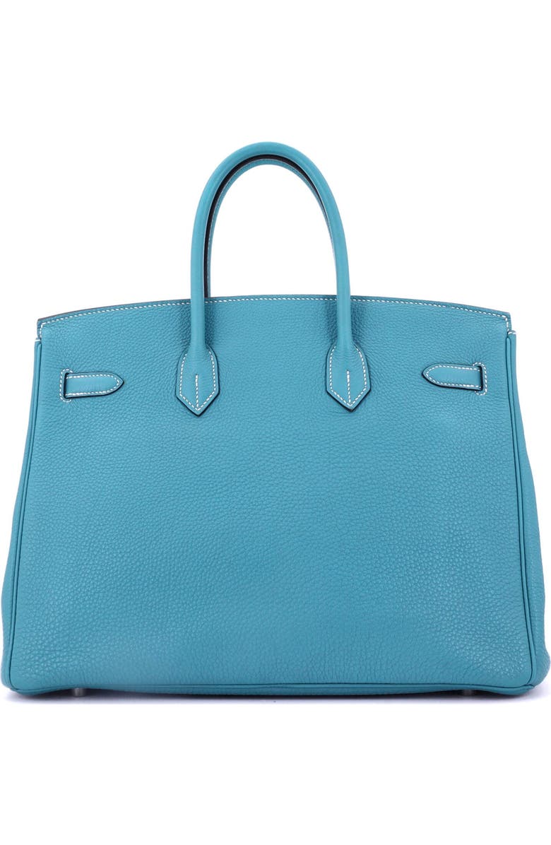 Pre-Owned Hermes Birkin Handbag Blue Togo with Palladium Hardware 35, Alternate, color, Bleu Jean