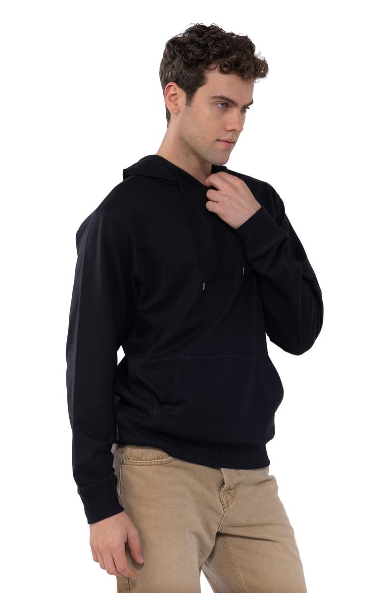 Members Only Pullover Hooded Sweatshirt, Alternate, color, Black