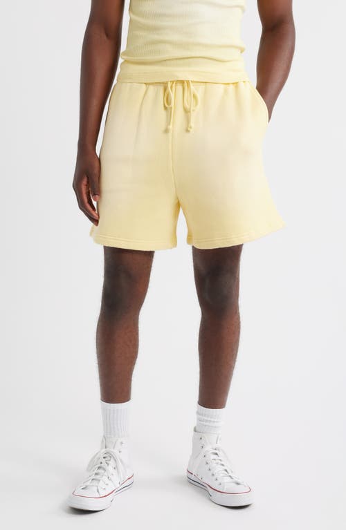 Elwood Core Organic Cotton Brushed Terry Sweat Shorts in Sun Faded Butter  product