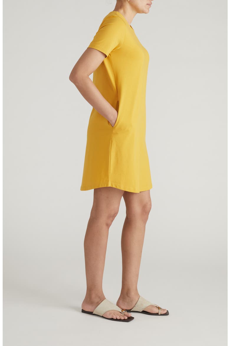 Halie T-Shirt Dress, Alternate, color, GOLDENROD YELLOW