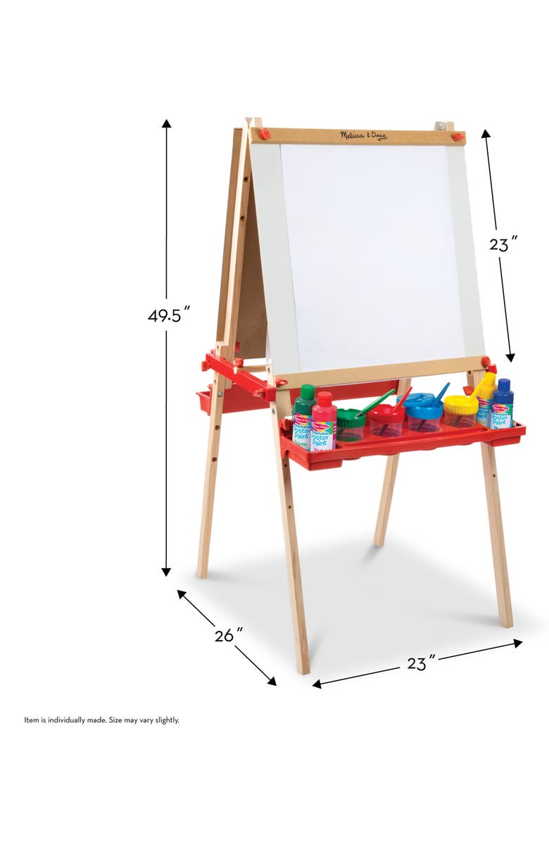 Melissa & Doug Wooden Easel with Chalkboard and Magnet Board, Alternate, color,