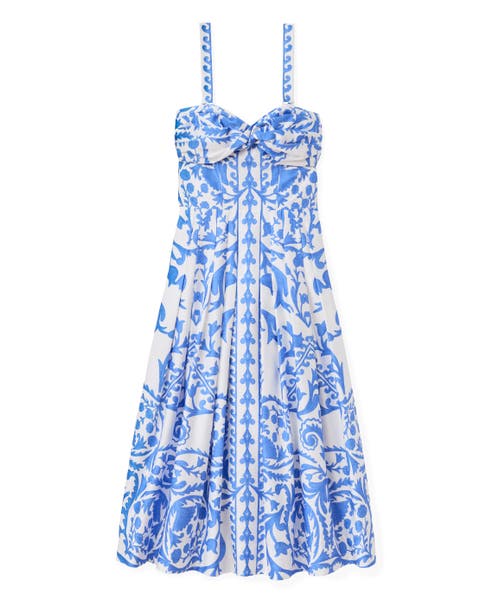 Ingrid Printed Midi Dress