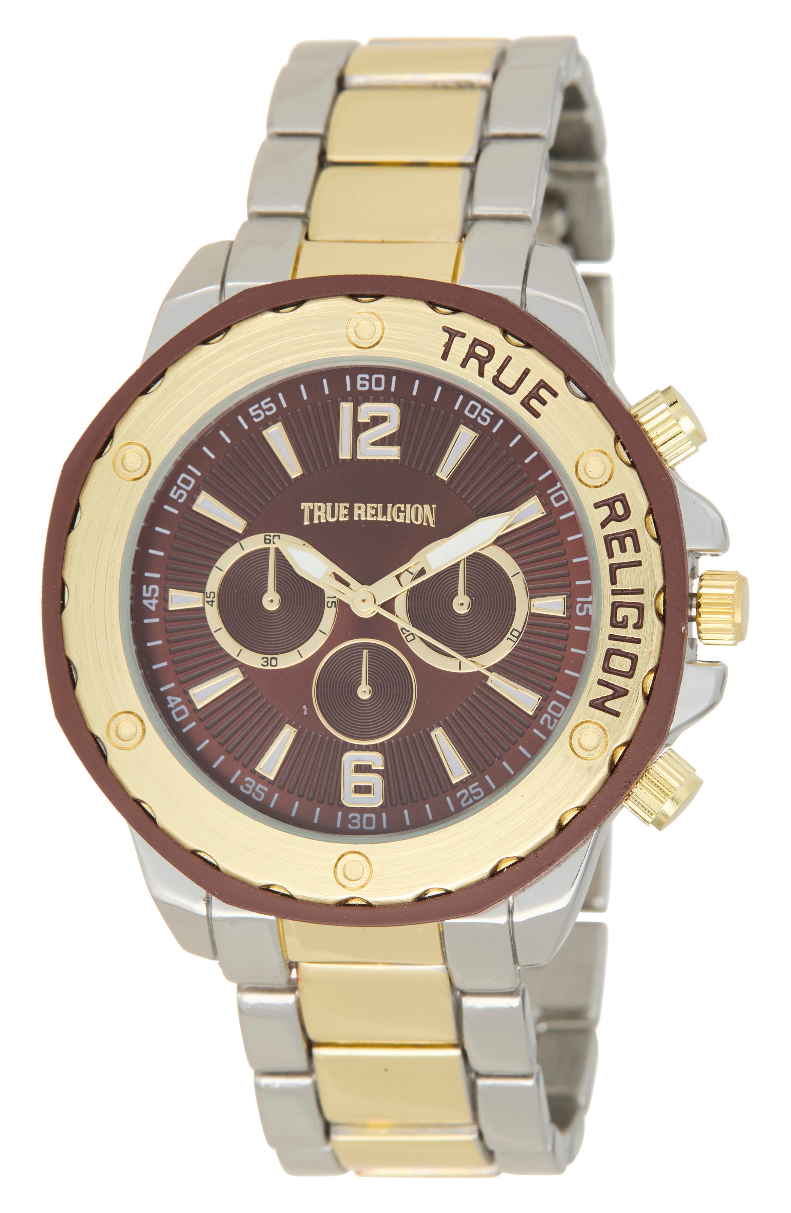 True Religion Chronograph Bracelet Watch, 43mm