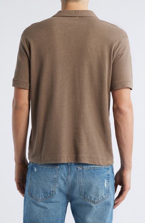 MERZ B SCHWANEN MERZ B SCHWANEN JOHNNY COLLAR LINEN & ORGANIC COTTON POLO 