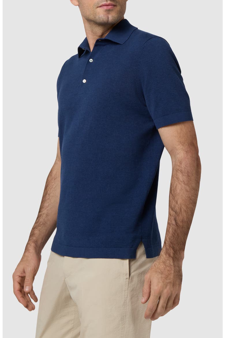 Rally Polo Sweater, Alternate, color, MARINE COTTON