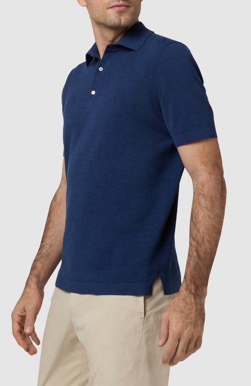 Sid Mashburn Rally Polo Sweater In Blue