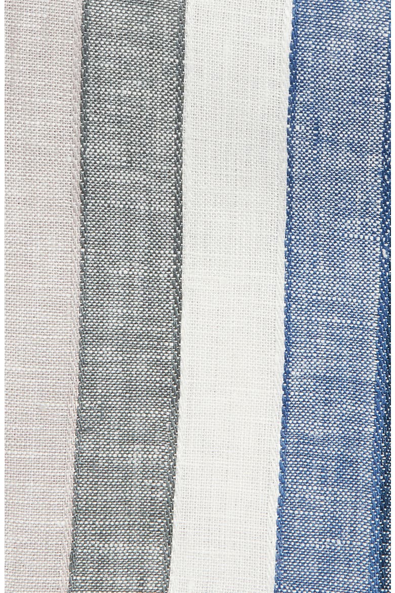 Stripe Linen Pocket Square, Alternate, color, BLUE