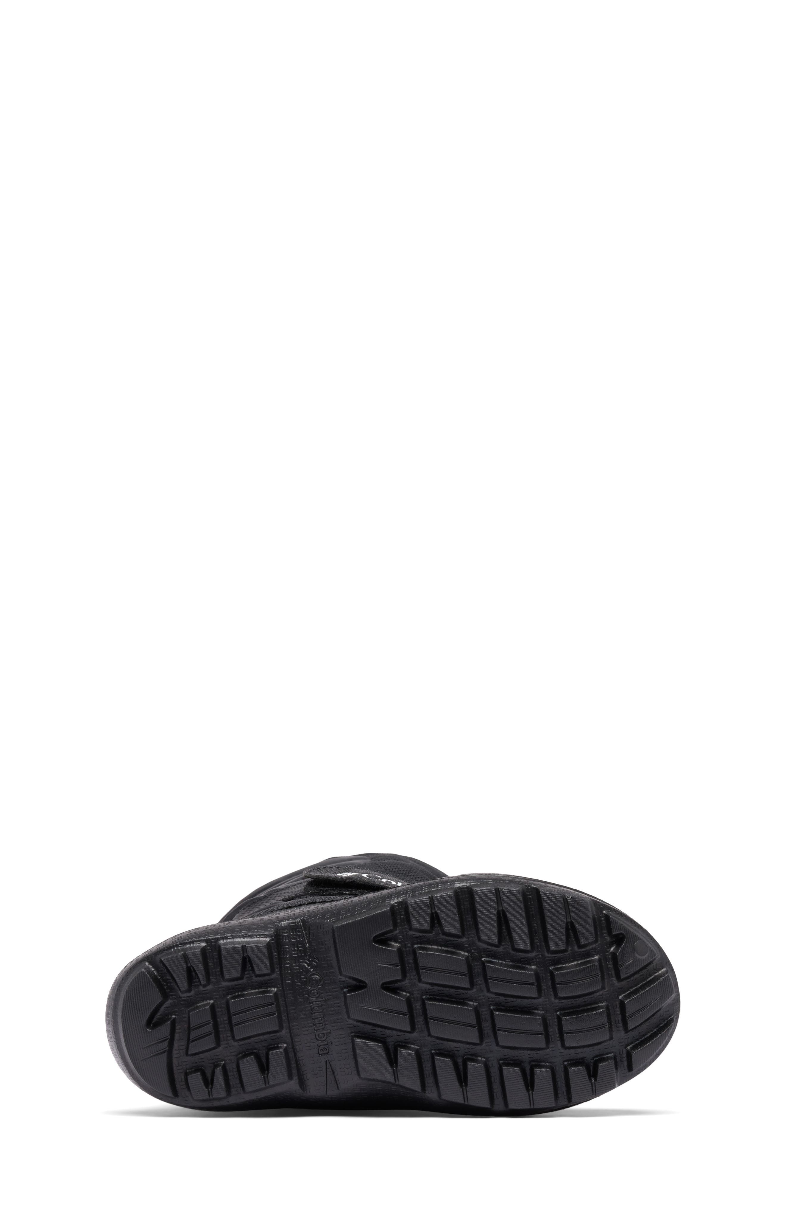 Columbia Kids' Powderbug Snowlite Waterproof Snow Boot, Alternate, color, Black/ White