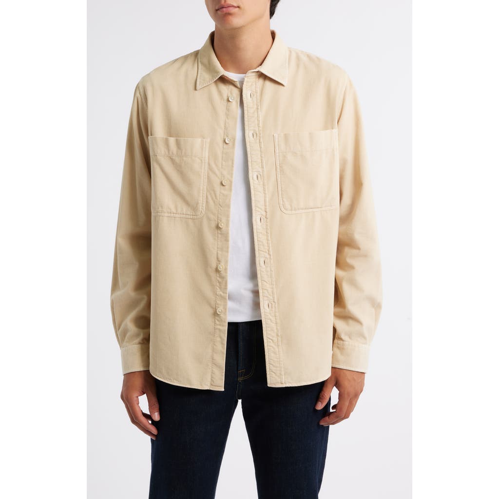 Ps By Paul Smith Ps Paul Smith Casual Fit Organic Cotton Corduroy Button-up Shirt In Neutral