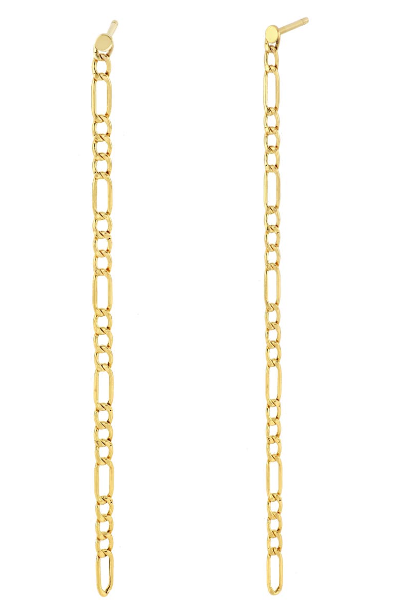 Bony Levy 14K Gold Figaro Chain Drop Earrings, Main, color,