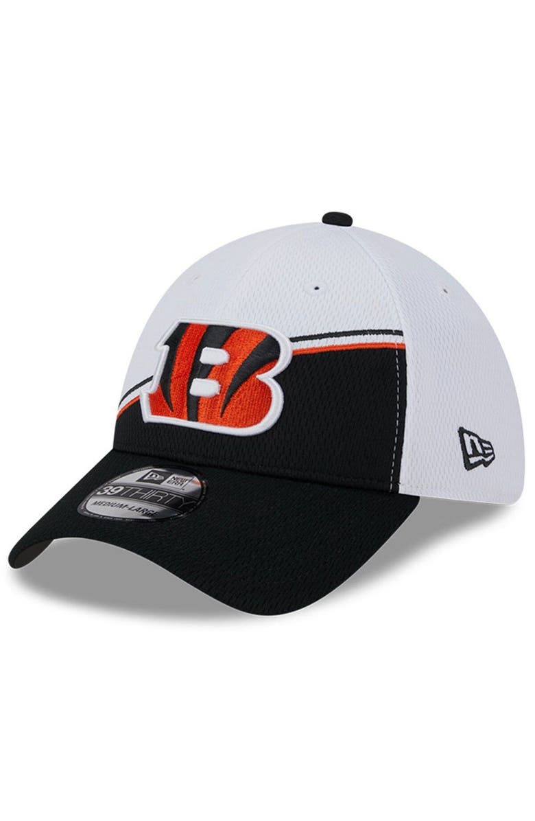 New Era Men's New Era  White/Black Cincinnati Bengals 2023 Sideline 39THIRTY Flex Hat, Alternate, color, White