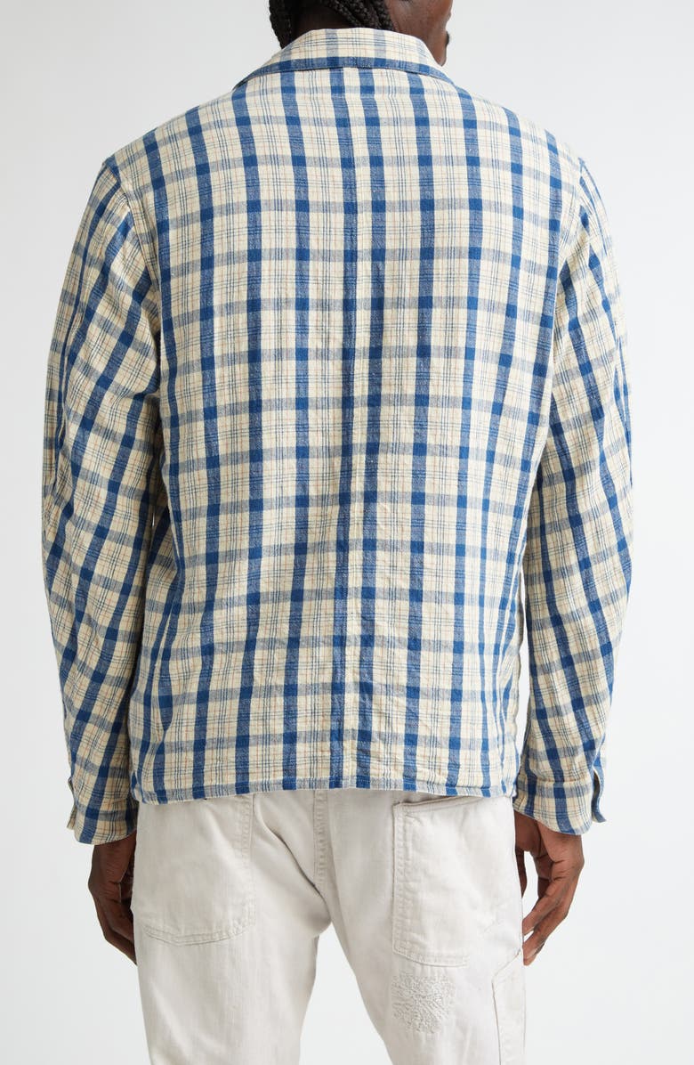 Double RL Indio Plaid Twill Shirt Jacket, Alternate, color, Rl-749 Indigo Plaid Multi