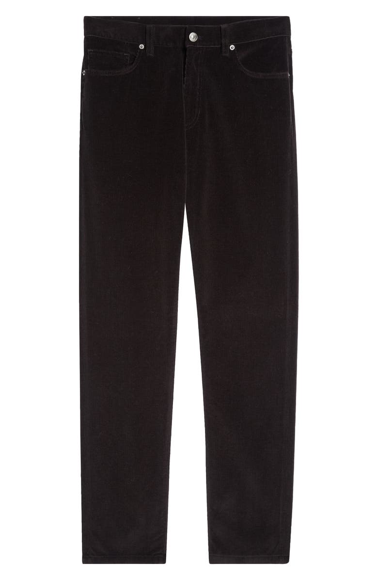 ZEGNA Cashco Five Pocket Corduroy Pants, Alternate, color, Black