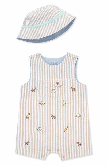 Little Me Safari Romper & Hat Set