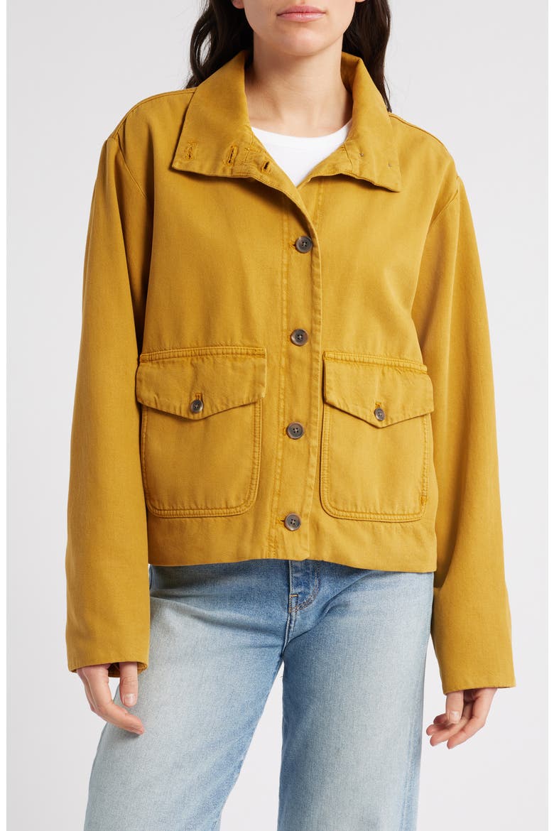 Transitional Twill Jacket, Alternate, color, BROWN GOLD