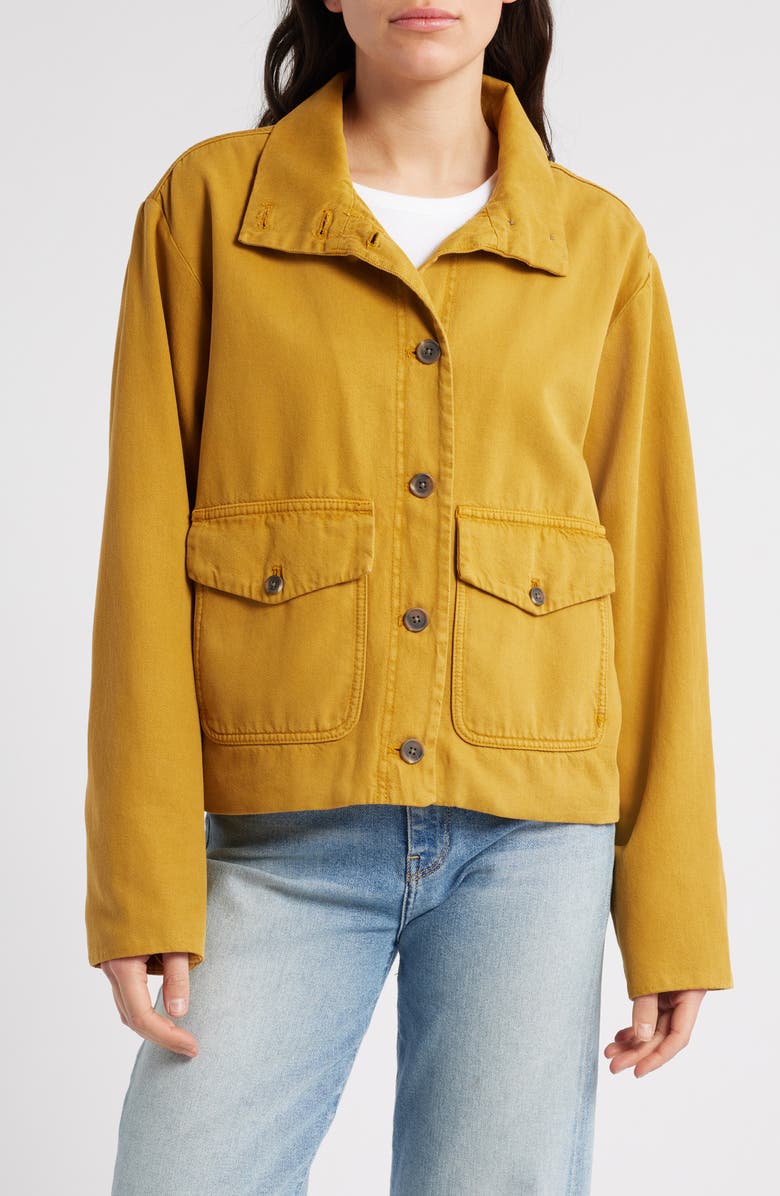 Treasure & Bond Transitional Twill Jacket, Alternate, color, Brown Gold