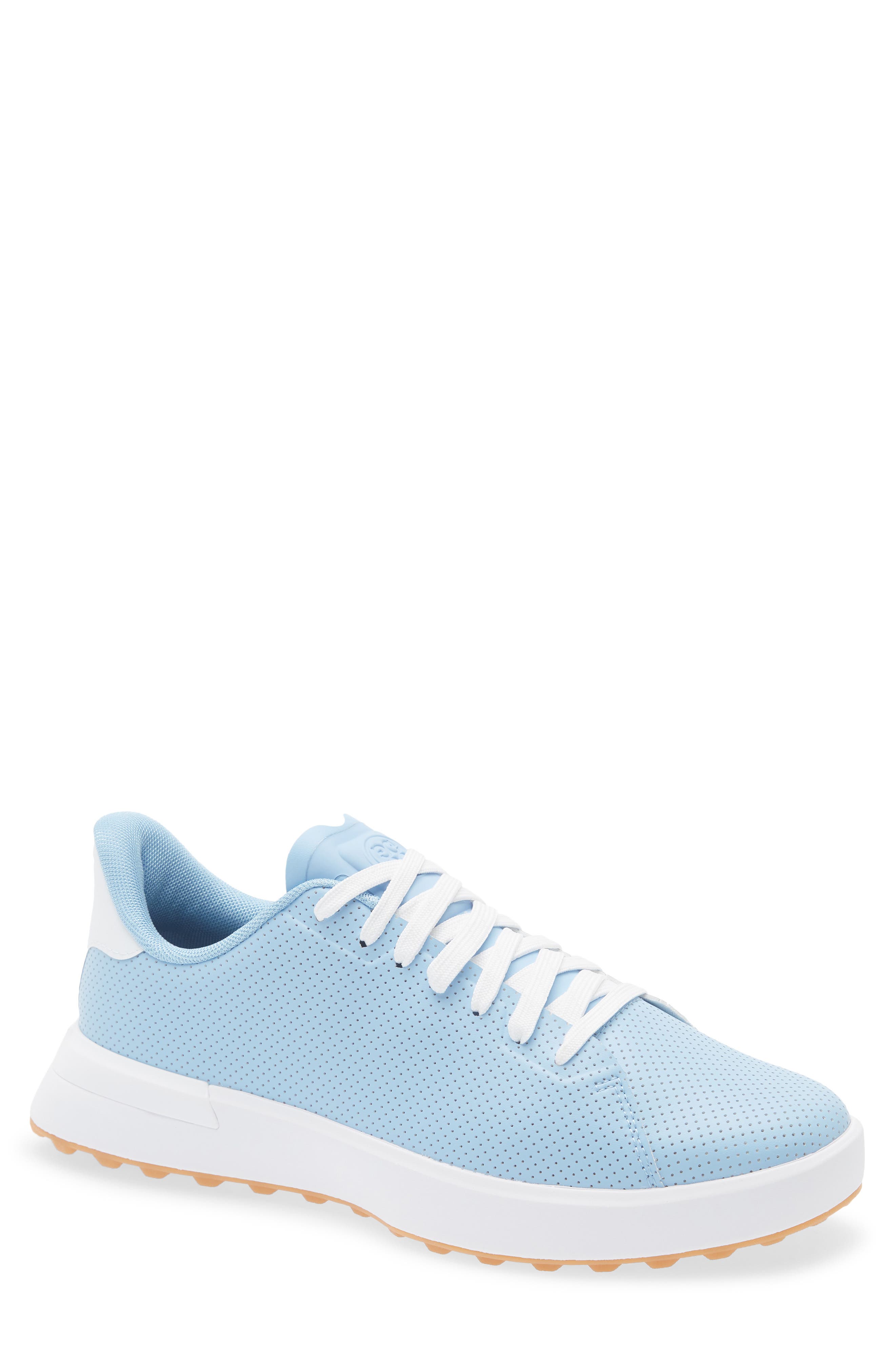 G.112 Perforated Golf Shoe, Main, color, CERULEAN / SNOW